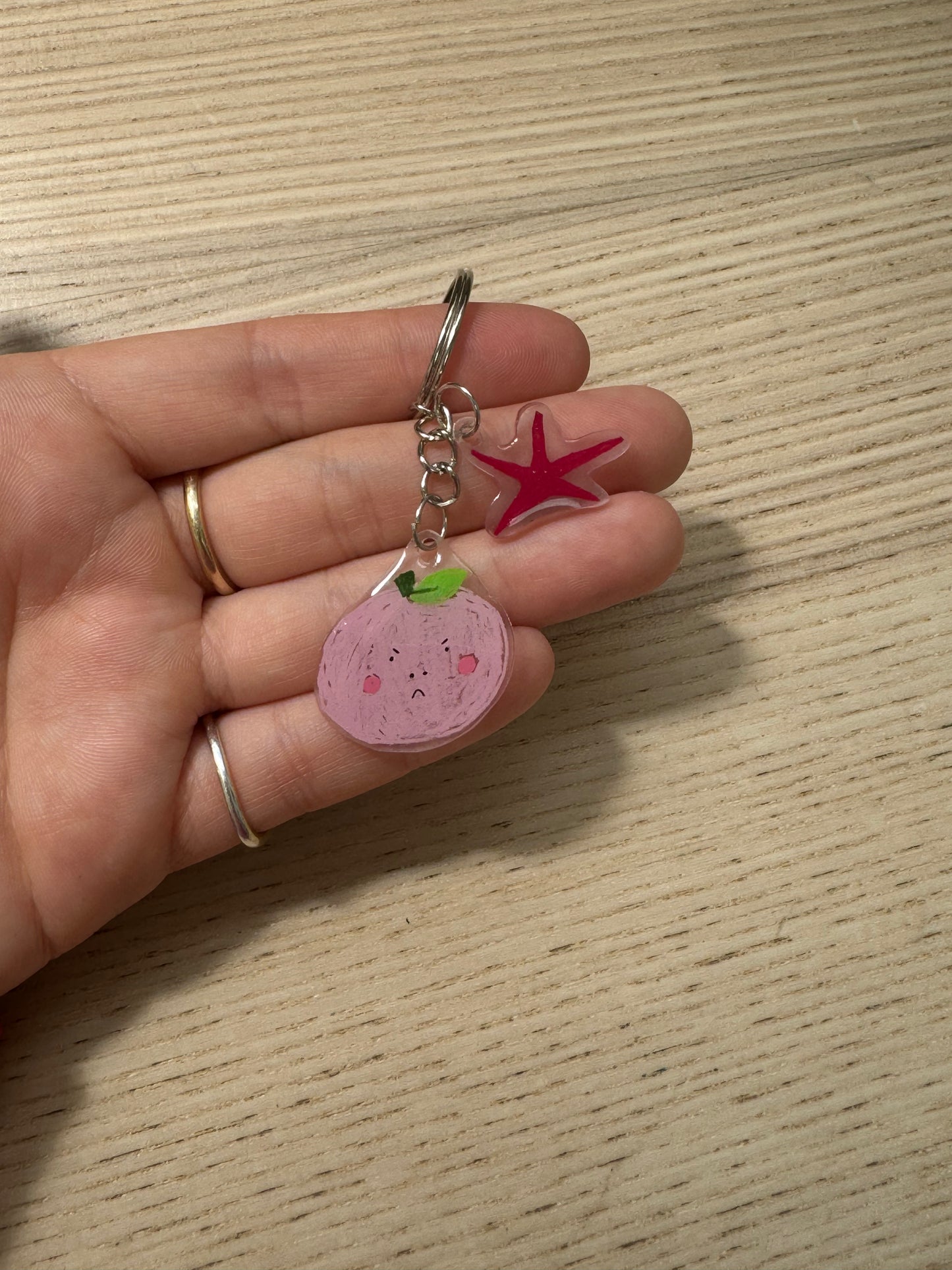 Mini Fruit Charm Keychain