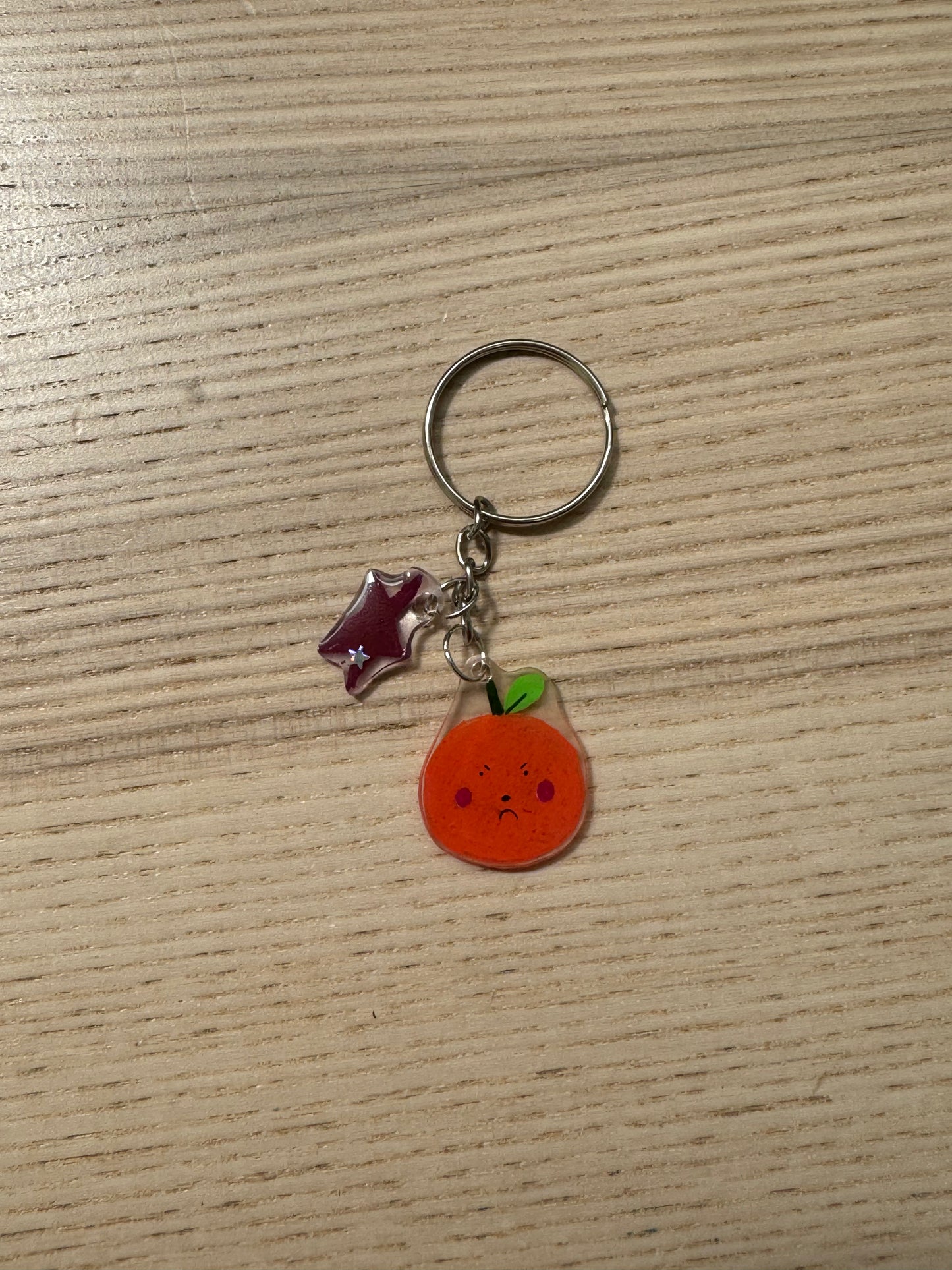 Mini Fruit Charm Keychain