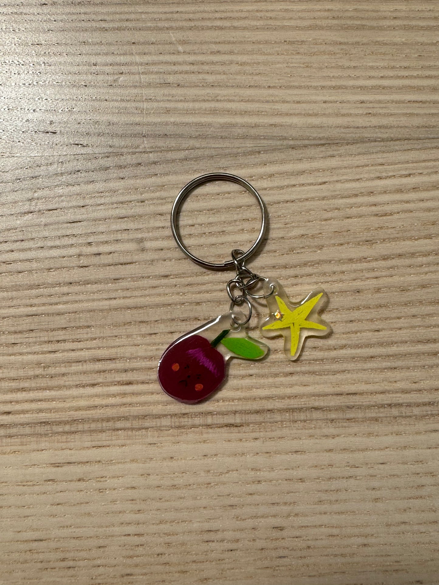 Mini Fruit Charm Keychain