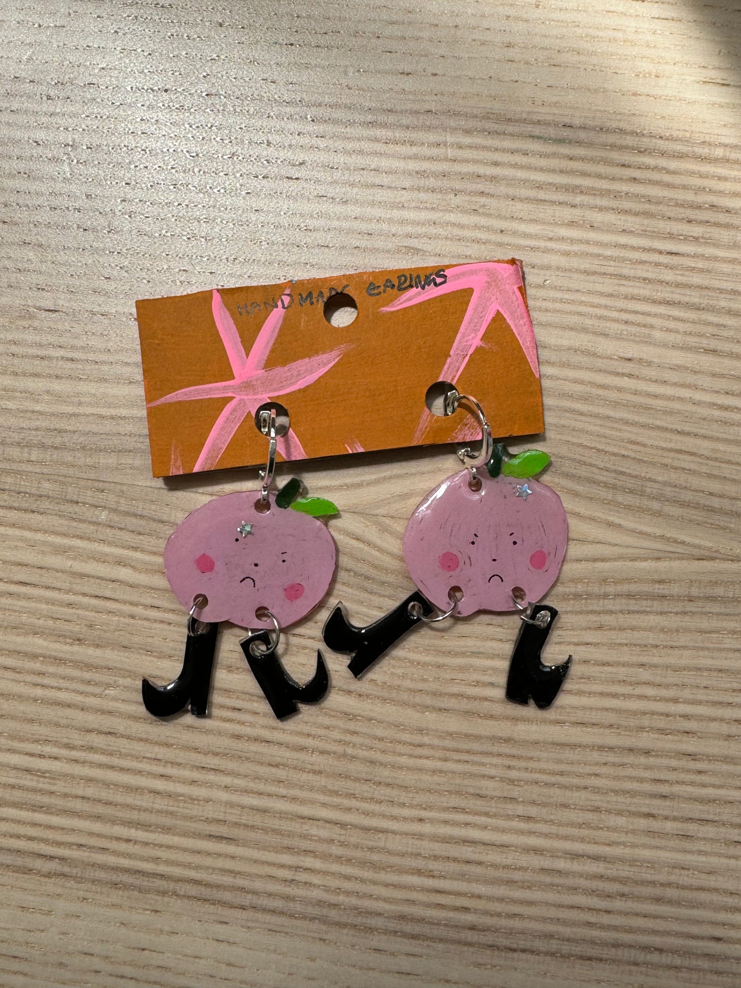 Fruit Boots Charm Earrings | Peaches
