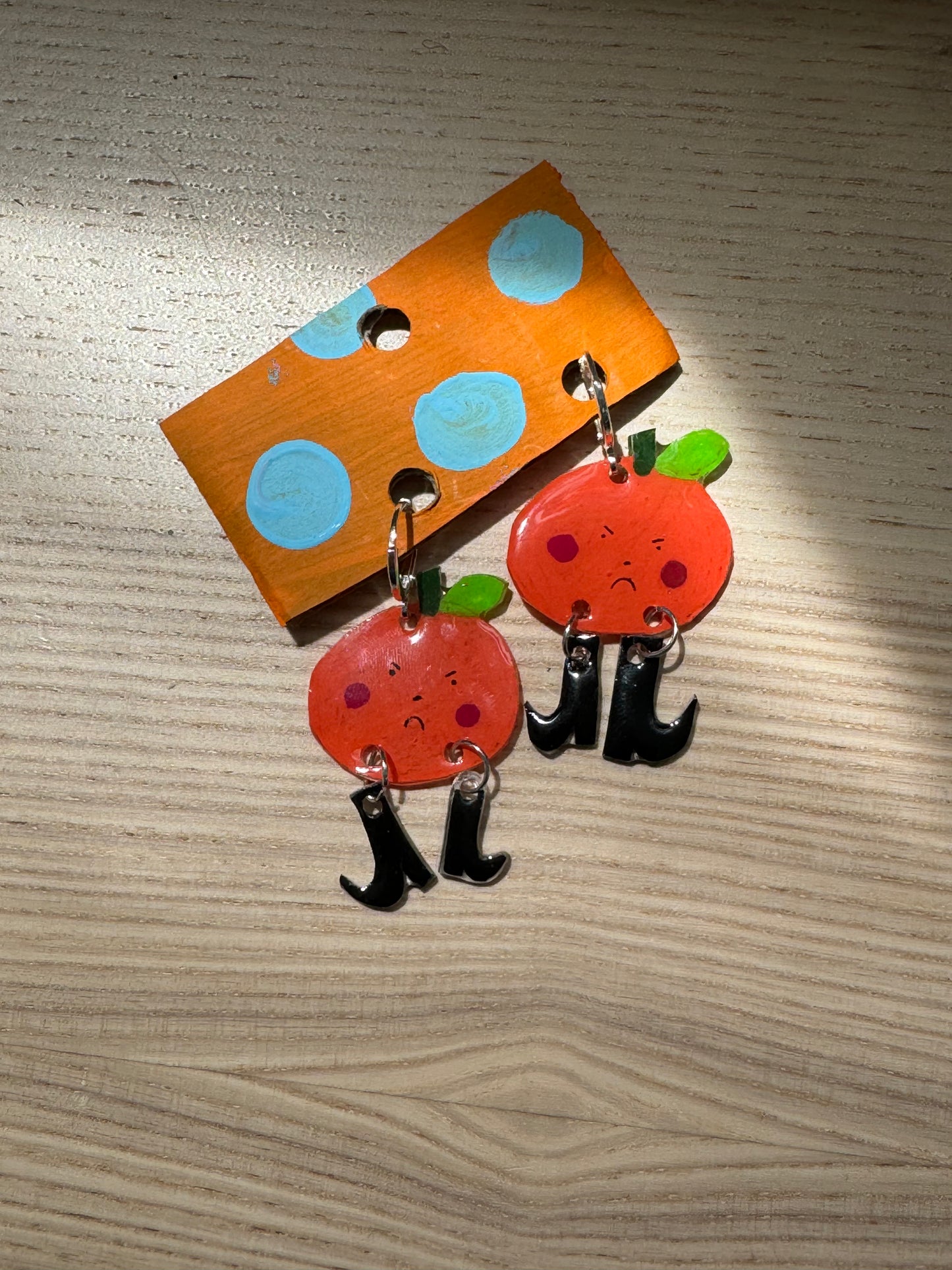 Fruit Boots Charm Earrings | Oranges