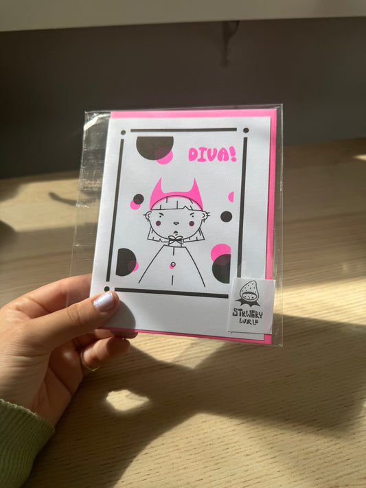 Diva Greeting Card