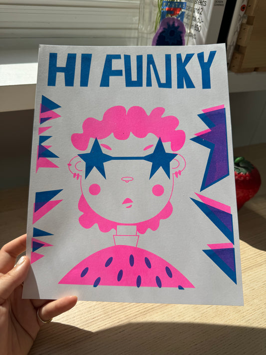 Hi Funky Print