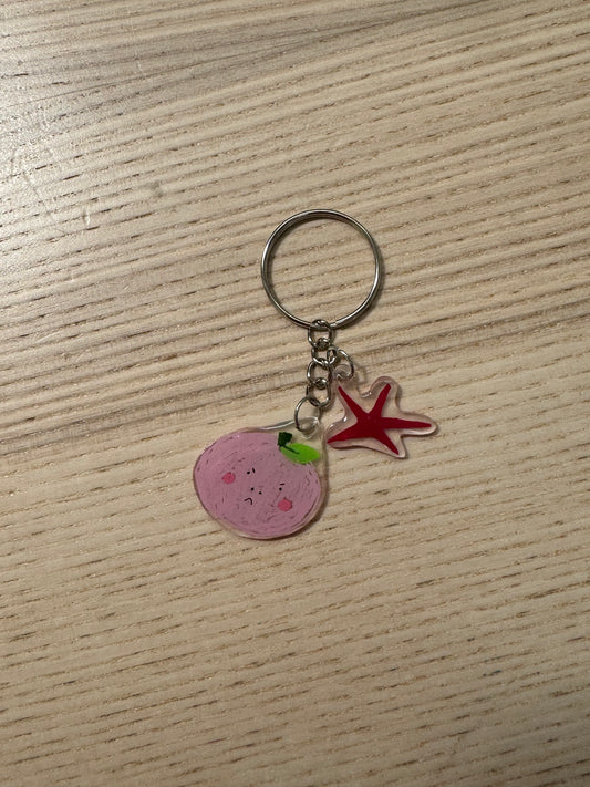 Mini Fruit Charm Keychain